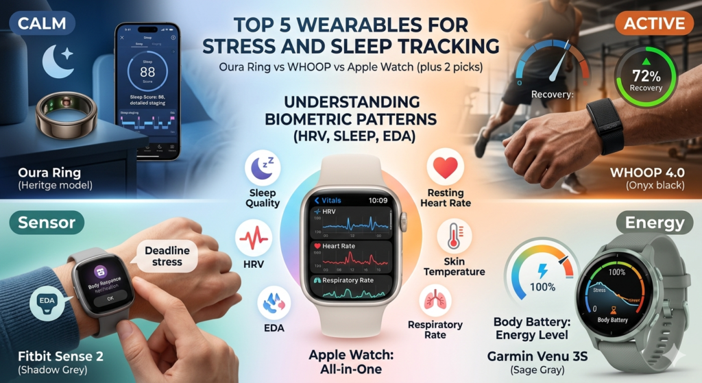 Top 5 Wearables for Stress and Sleep Tracking