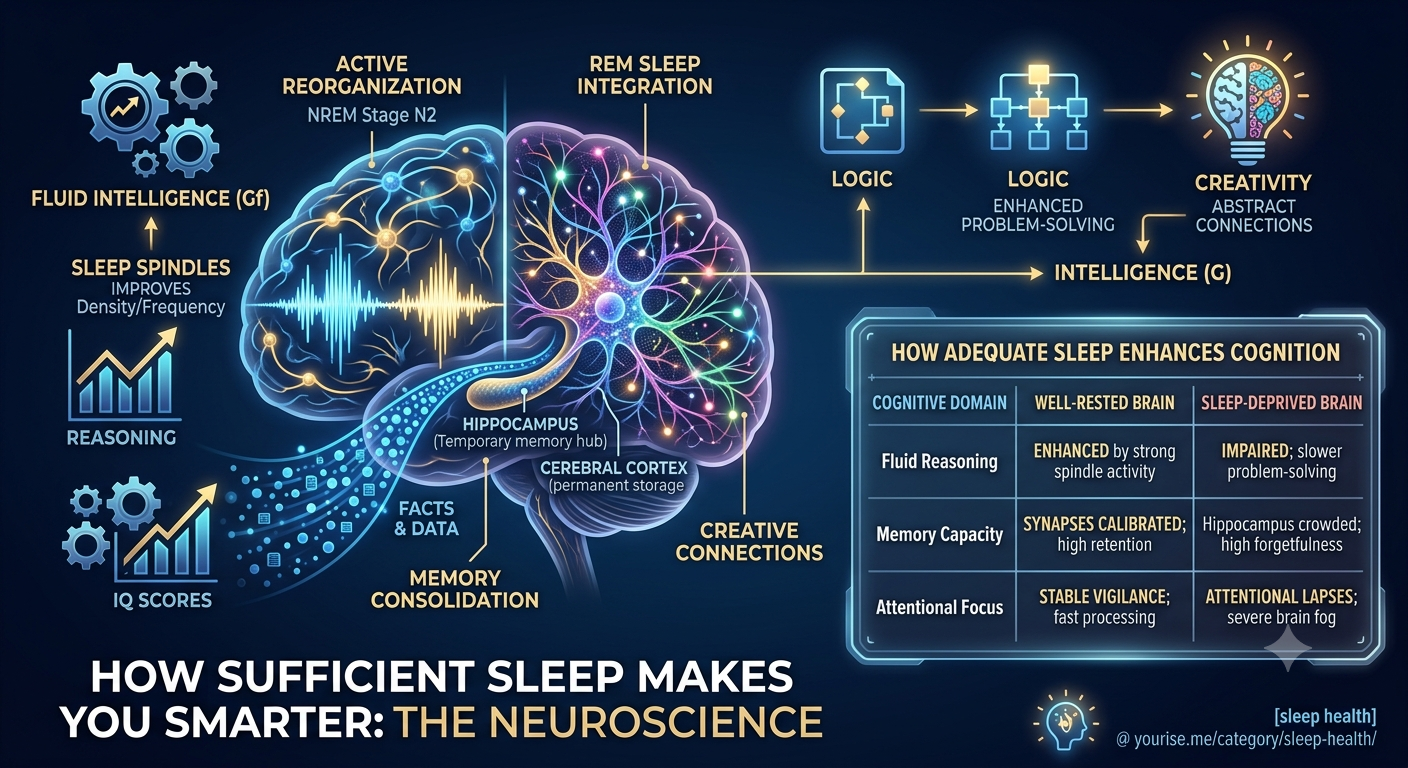 How Sufficient Sleep Literally Makes You Smarter: The Neuroscience